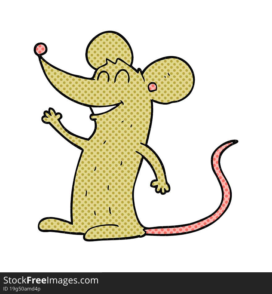 freehand drawn cartoon mouse