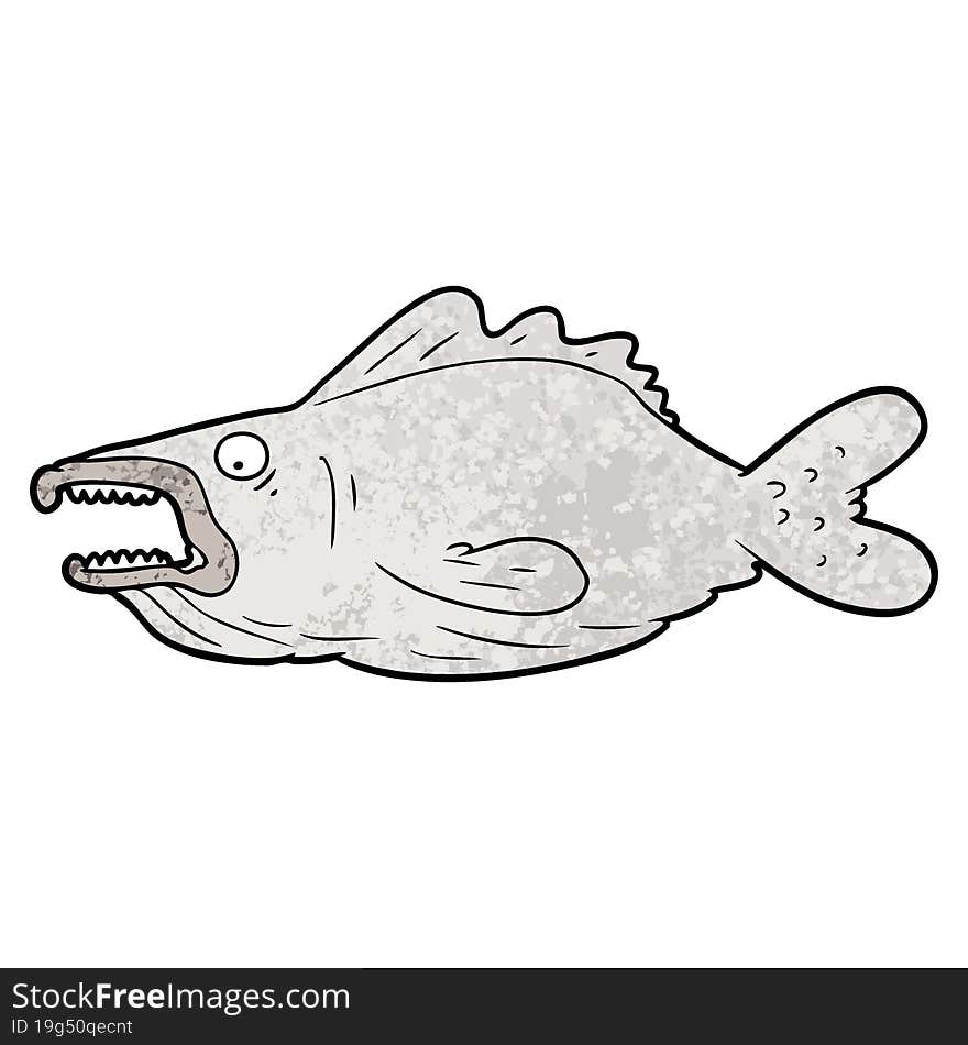 cartoon ugly fish. cartoon ugly fish