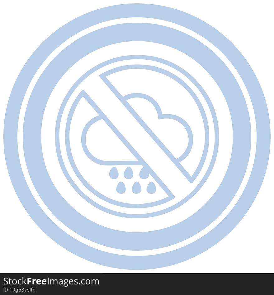 No Bad Weather Circular Icon