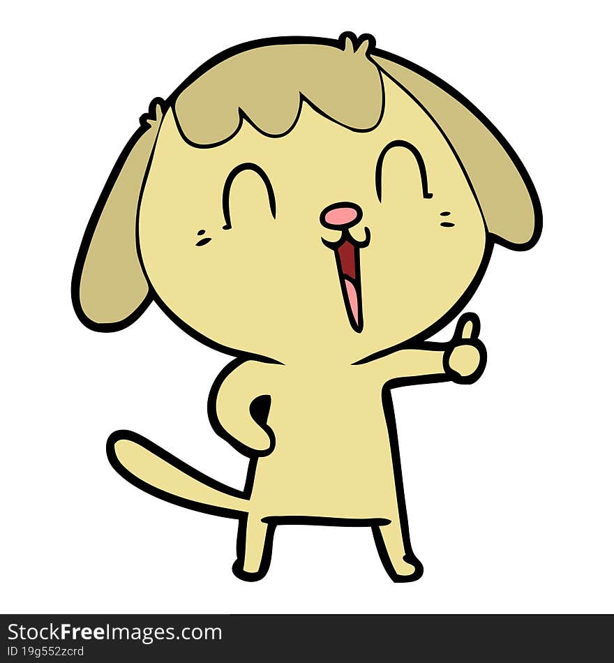 cute cartoon dog. cute cartoon dog