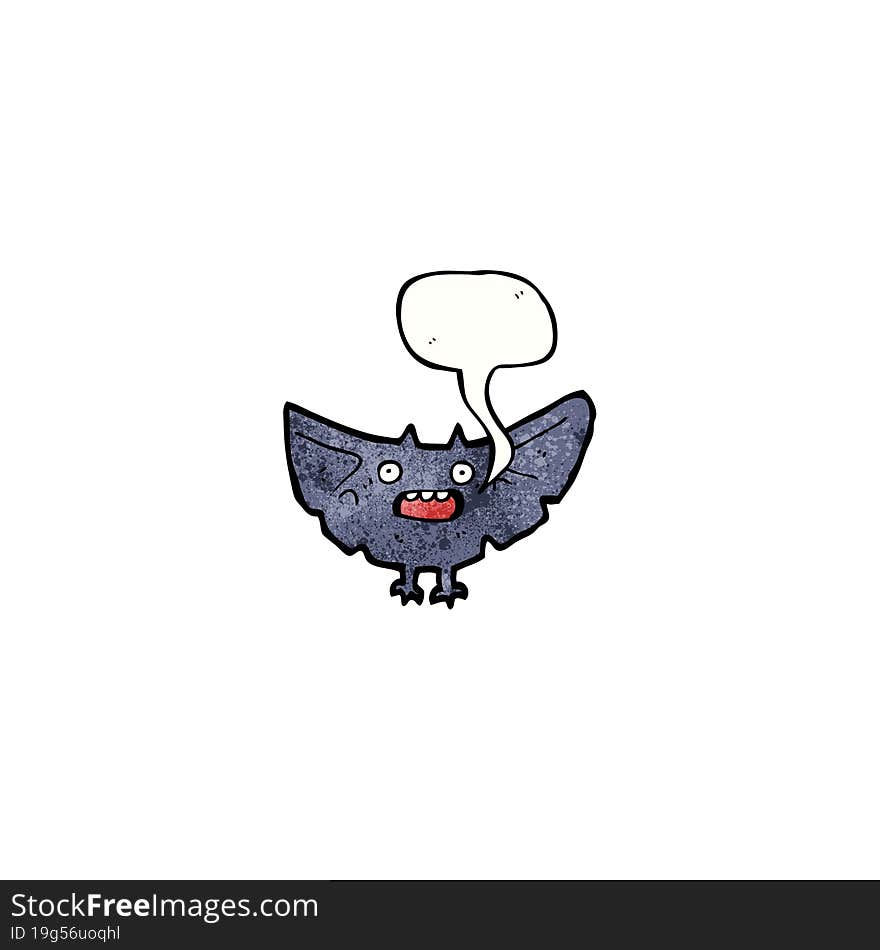 Spooky Halloween Bat Cartoon