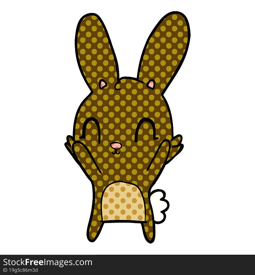 cute cartoon rabbit. cute cartoon rabbit