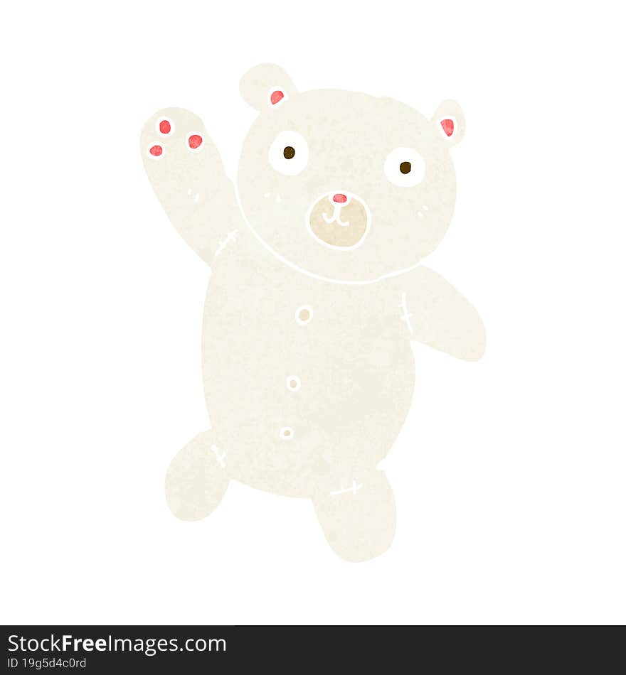 Cartoon Cute Polar Teddy Bear