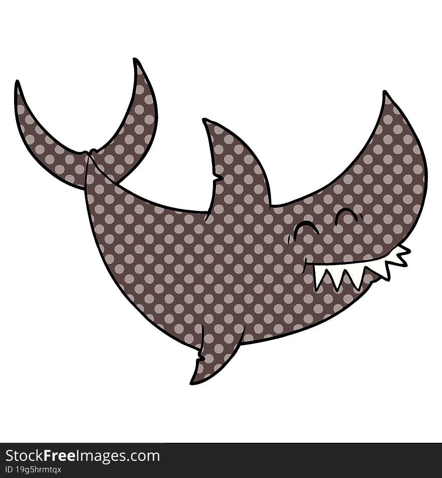 cartoon shark. cartoon shark