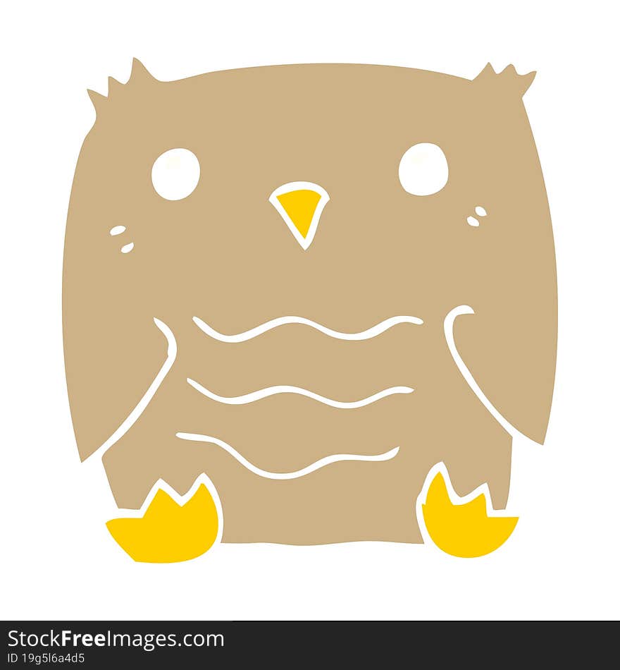 cartoon doodle owl