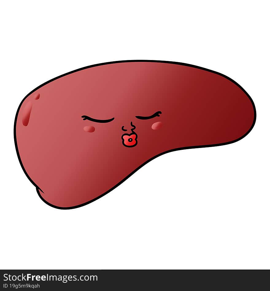 cartoon liver. cartoon liver