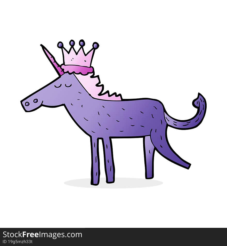 cartoon unicorn