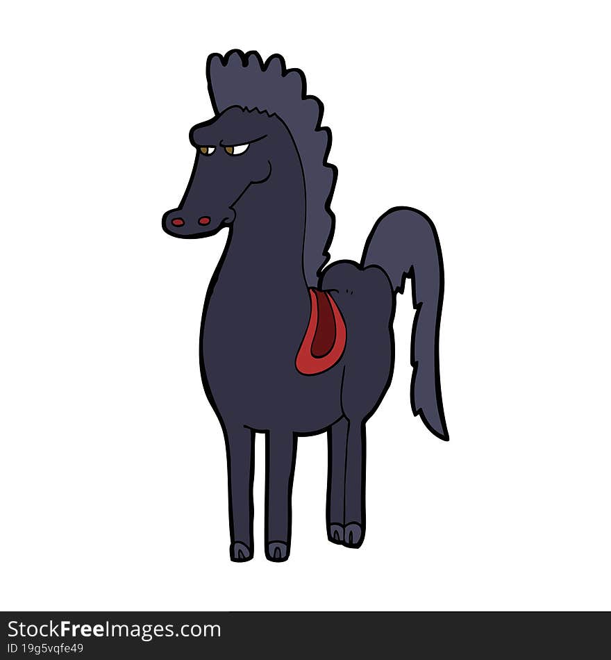 cartoon horse