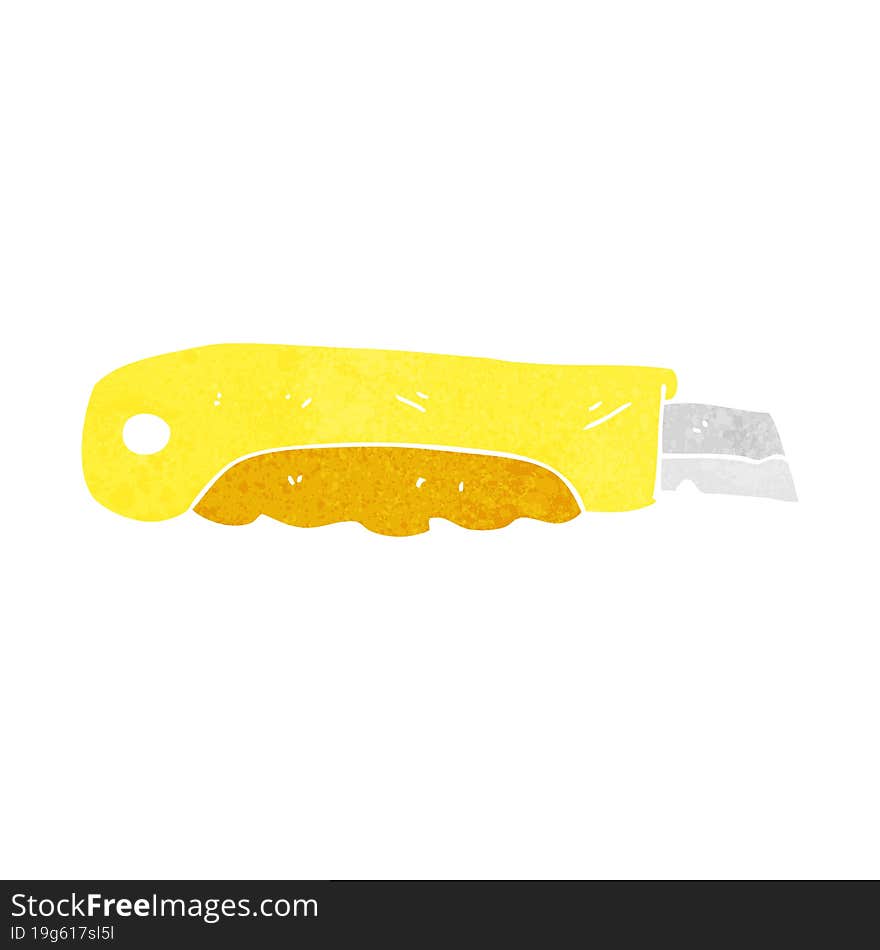 cartoon construction knife