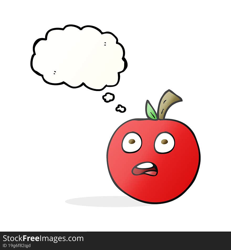 thought bubble cartoon tomato