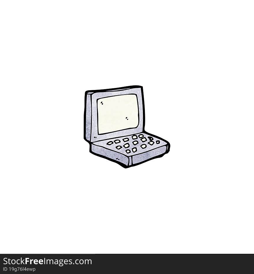 cartoon laptop computer