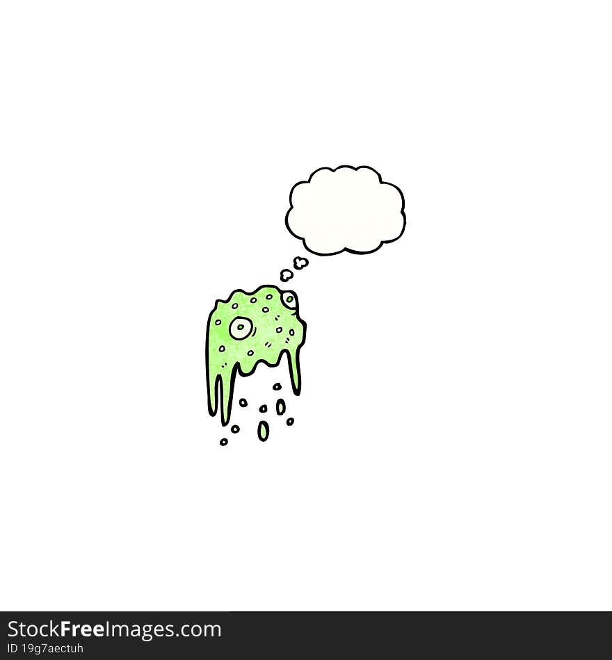 cartoon slime monster