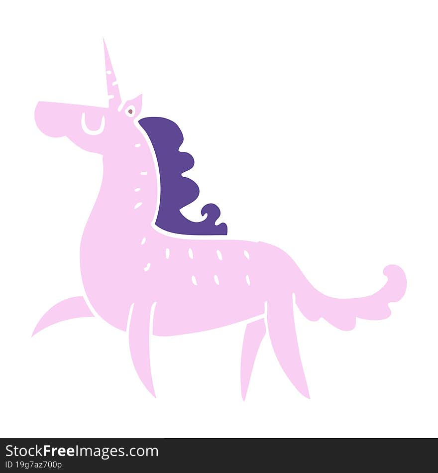 cartoon doodle magical unicorn