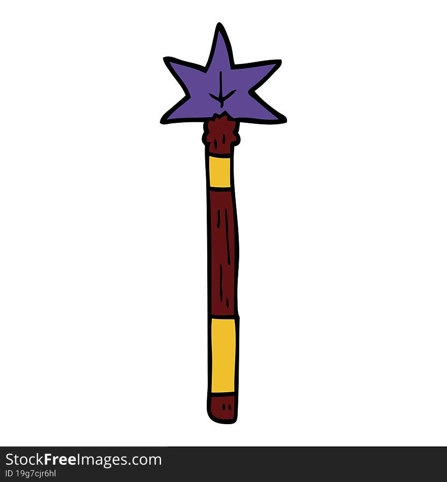 Cartoon Doodle Magic Wand