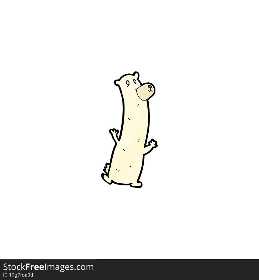 Funny Cartoon Polar Bear