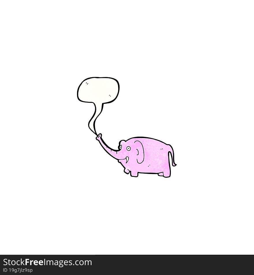 cartoon pink elephant