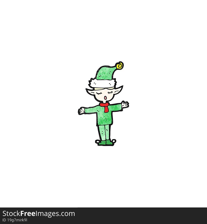 cartoon christmas elf