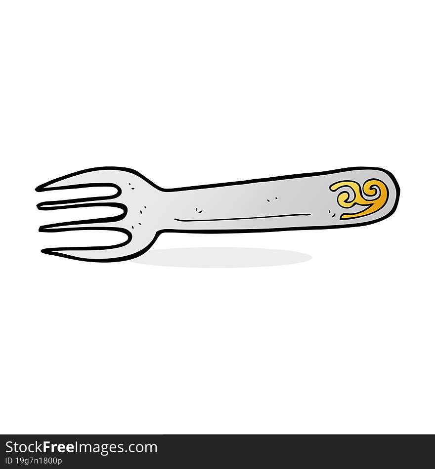 cartoon fork