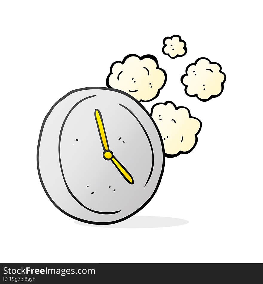 Cartoon Ticking Clock