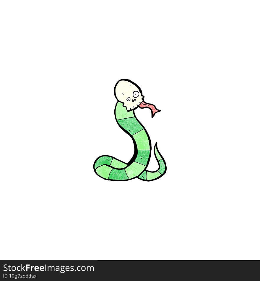 cartoon spooky snake