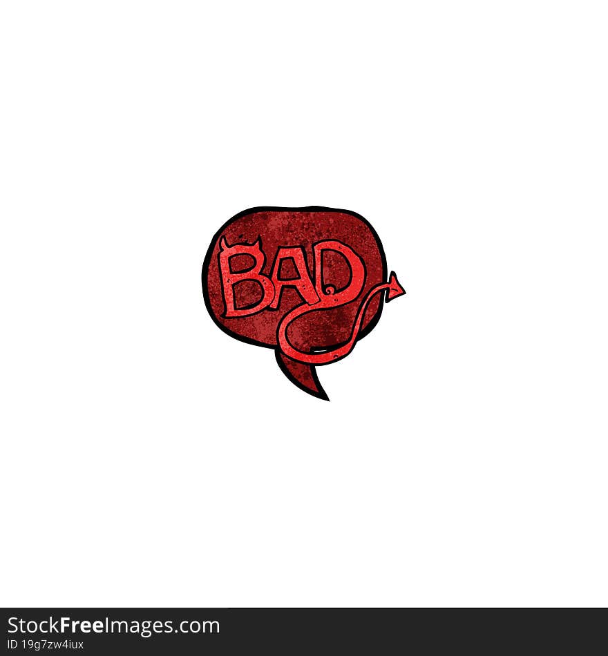 Cartoon Bad Symbol