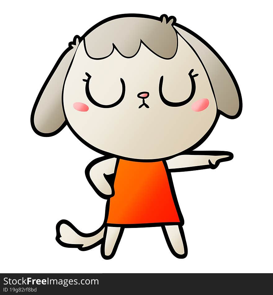 cute cartoon dog. cute cartoon dog