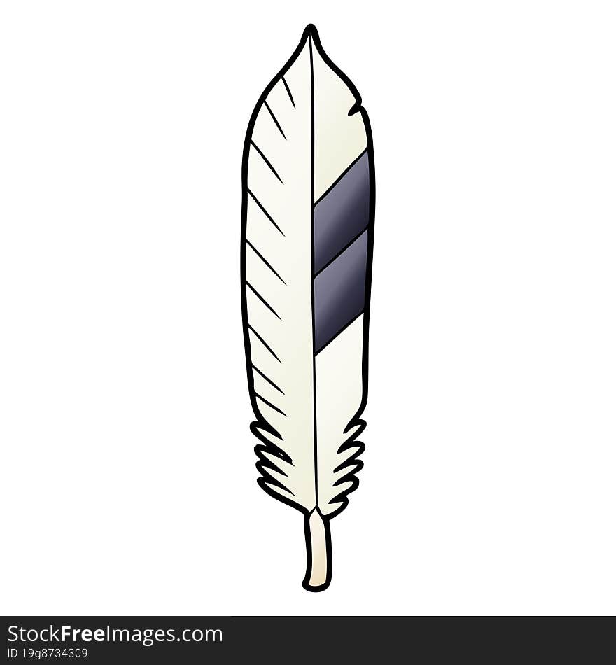 cartoon feather. cartoon feather