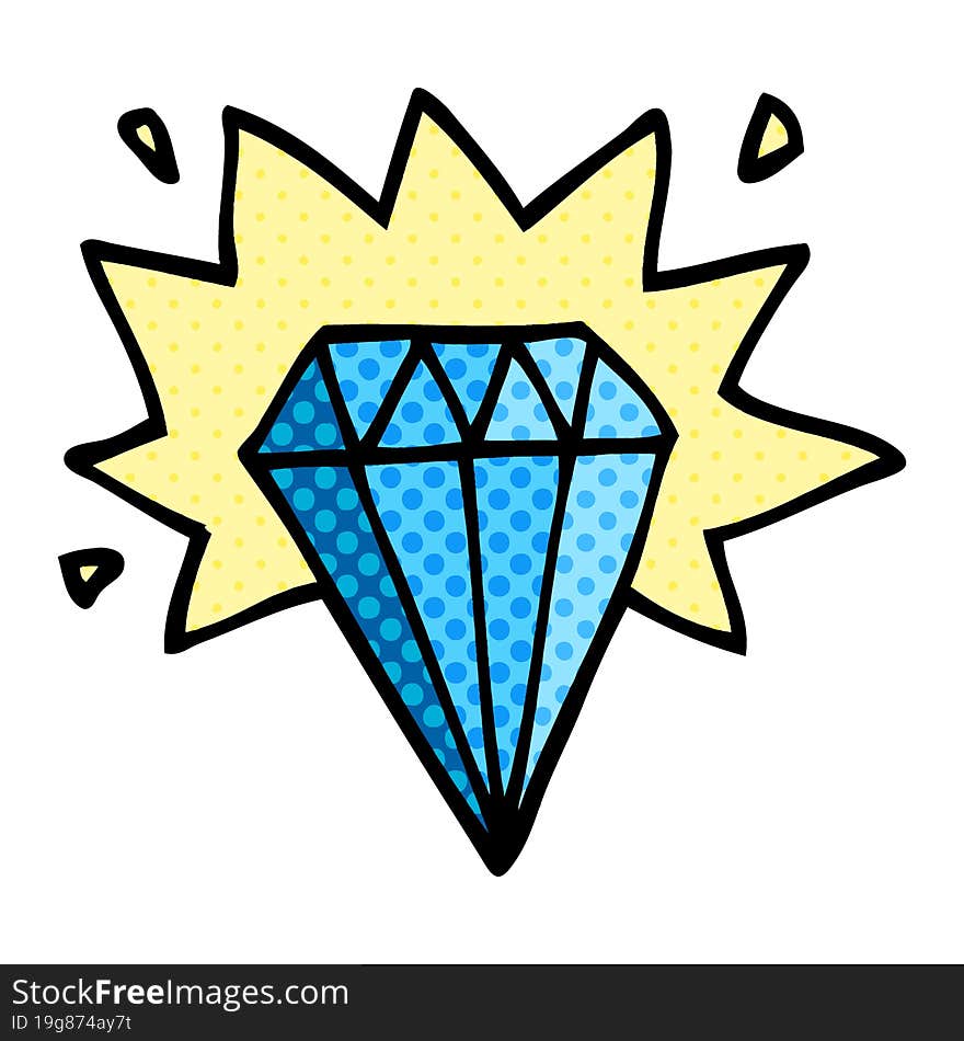 cartoon doodle tattoo diamond