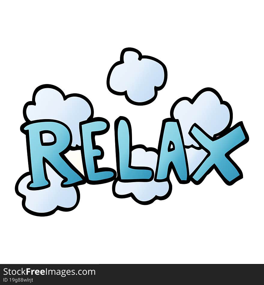 cartoon doodle relax symbol