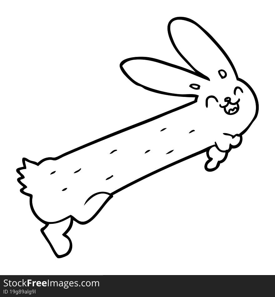 funny cartoon rabbit