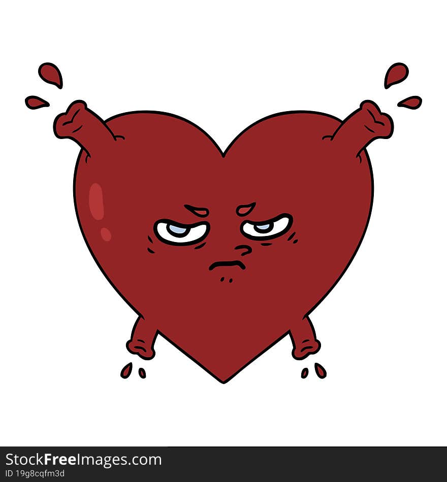 cartoon heart. cartoon heart