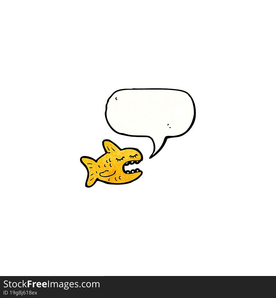 cartoon talking fish