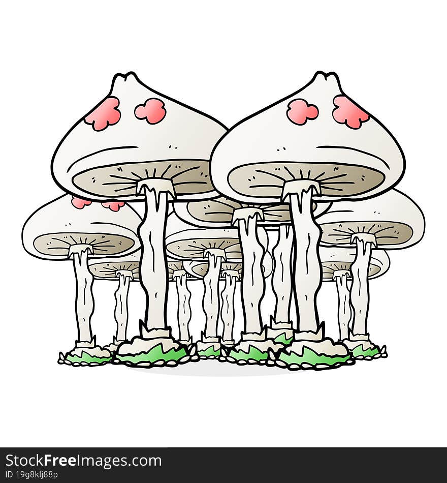 Cartoon Mushrooms