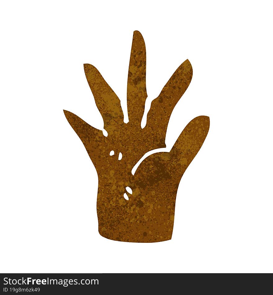 cartoon hand symbol