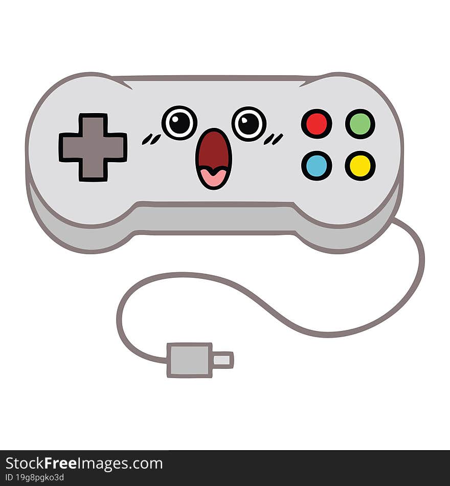 cute cartoon game controller