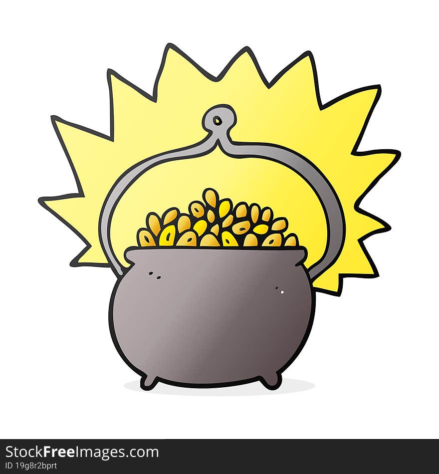 cartoon pot of gold