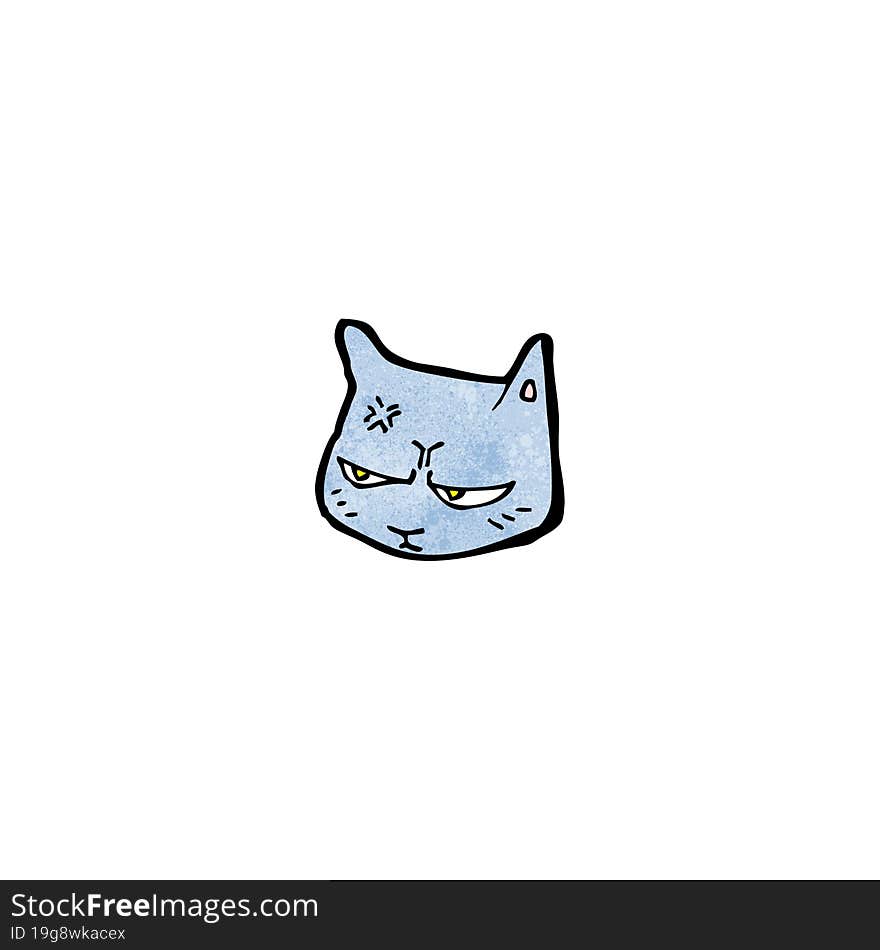 annoyed cat cartoon