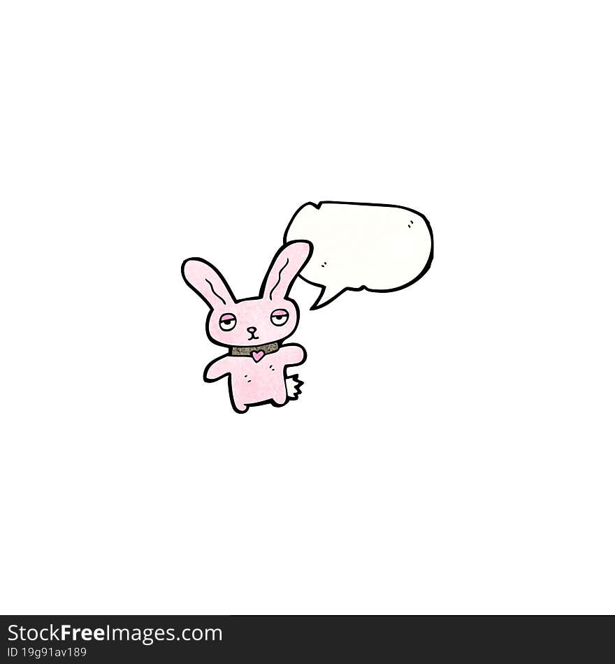 cartoon pink rabbit