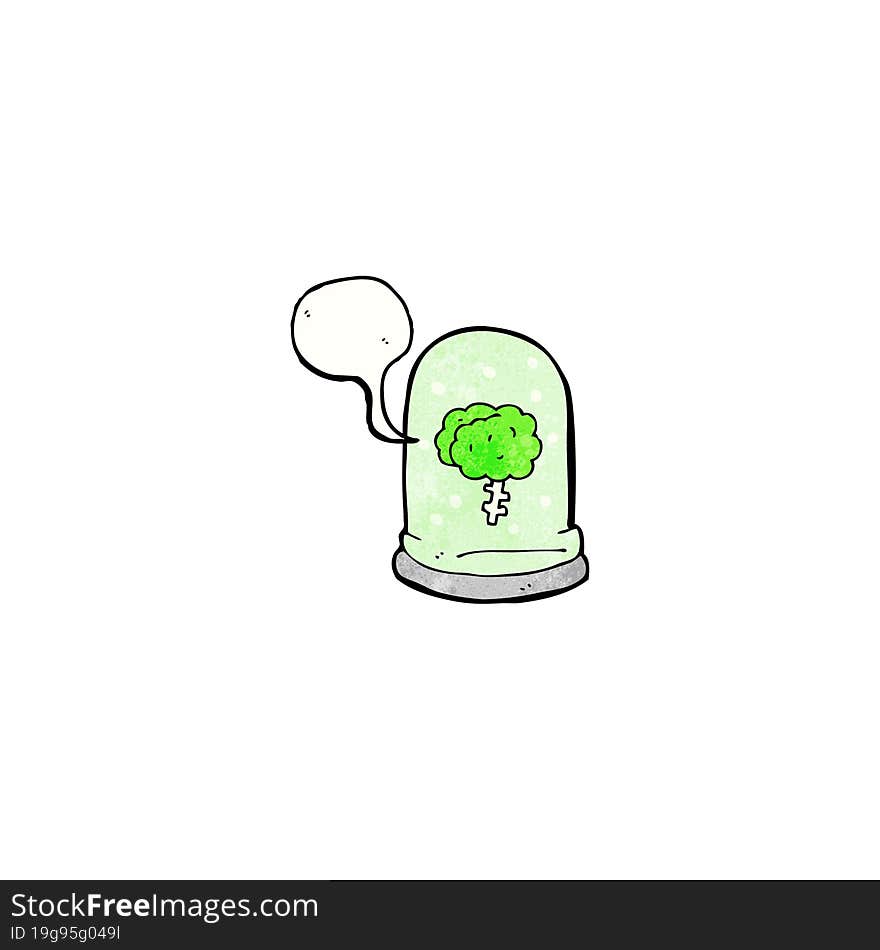 brain in jar cartoon