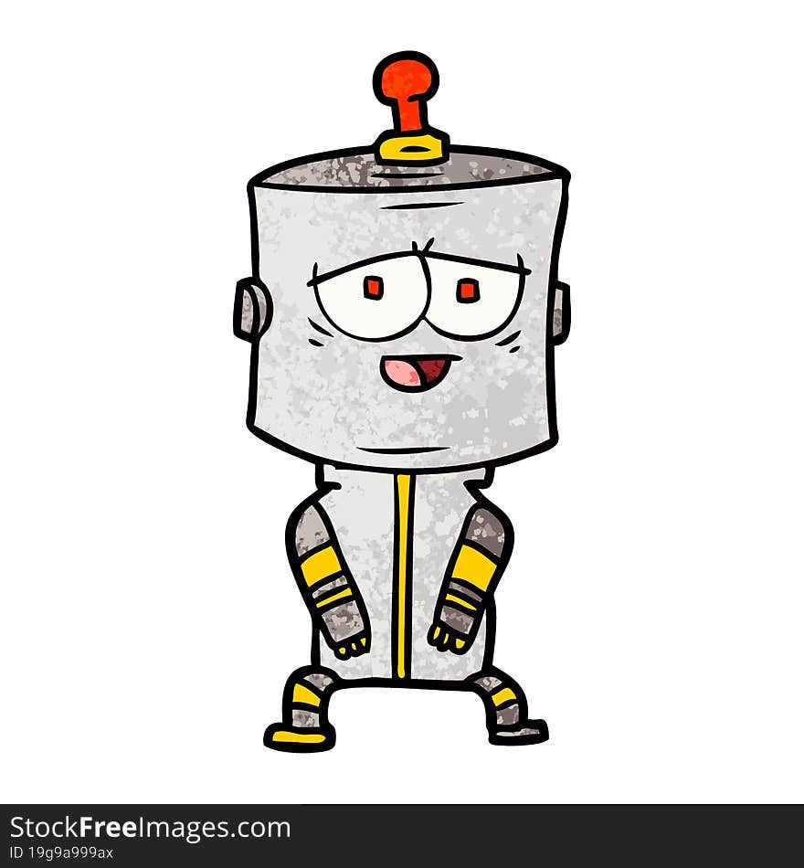 cartoon robot. cartoon robot