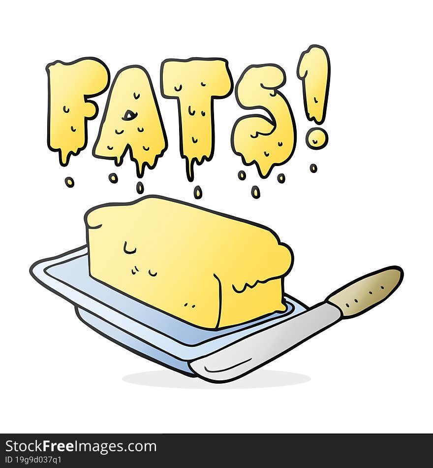 cartoon butter fats