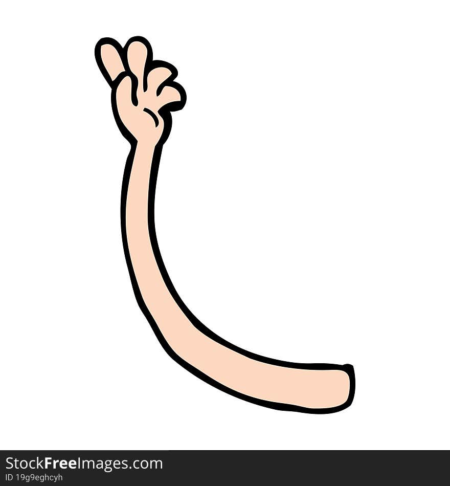 Cartoon Arm Gesture