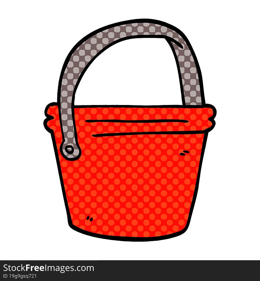 cartoon doodle bucket