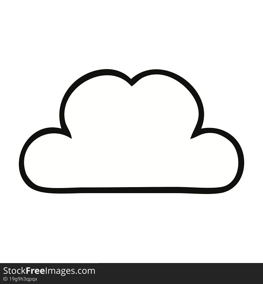 Cute Cartoon White Cloud