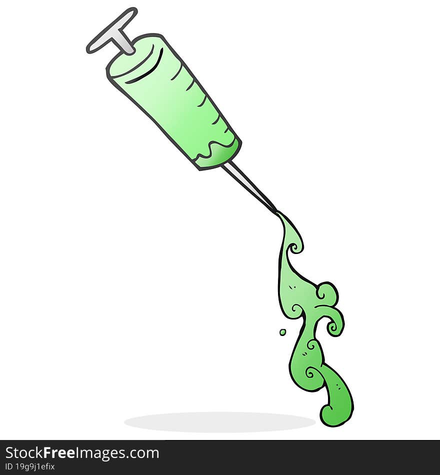 cartoon medical needle