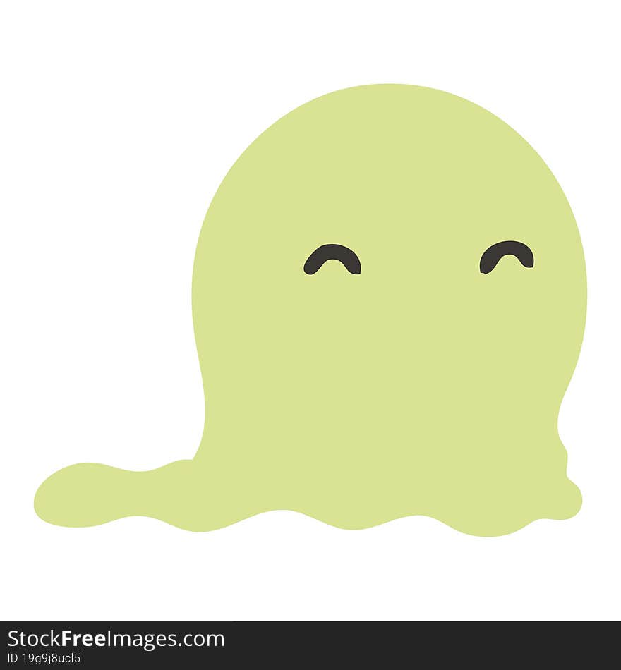 spooky ghost floating