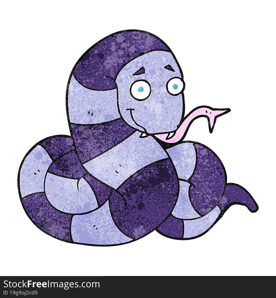 textured cartoon snake