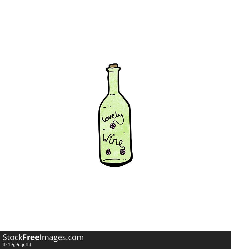 lovely wine cartoon