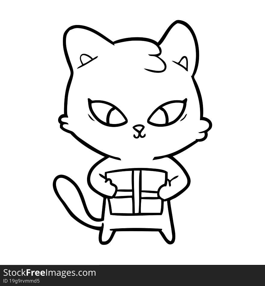 cute cartoon cat. cute cartoon cat