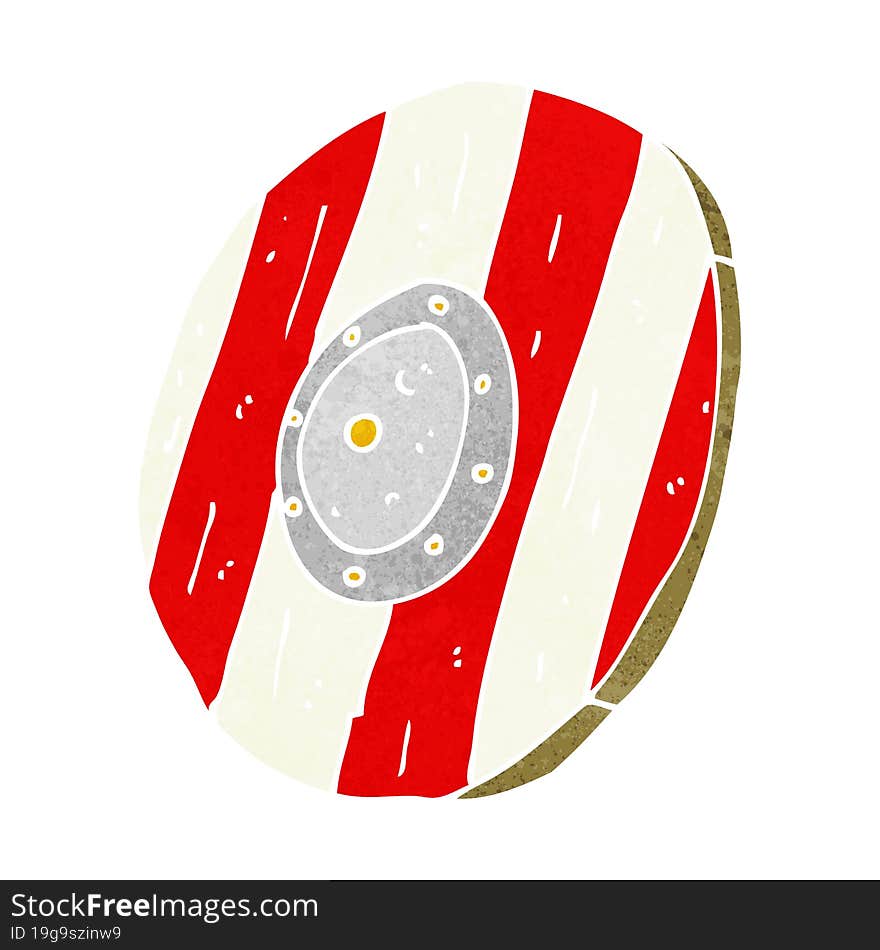 Cartoon Wooden Shield